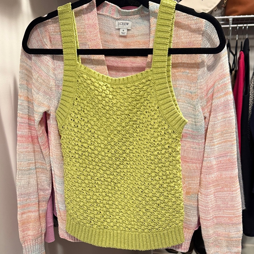 J. Crew Vibrant Green Knit Women's Sweater